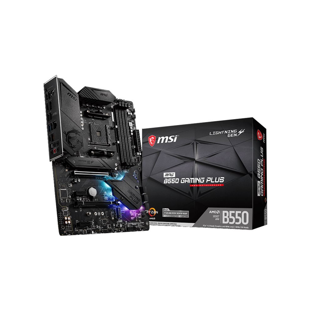 Produktbild för MSI MPG B550 GAMING PLUS - moderkort - ATX - Socket AM4 - AMD B550