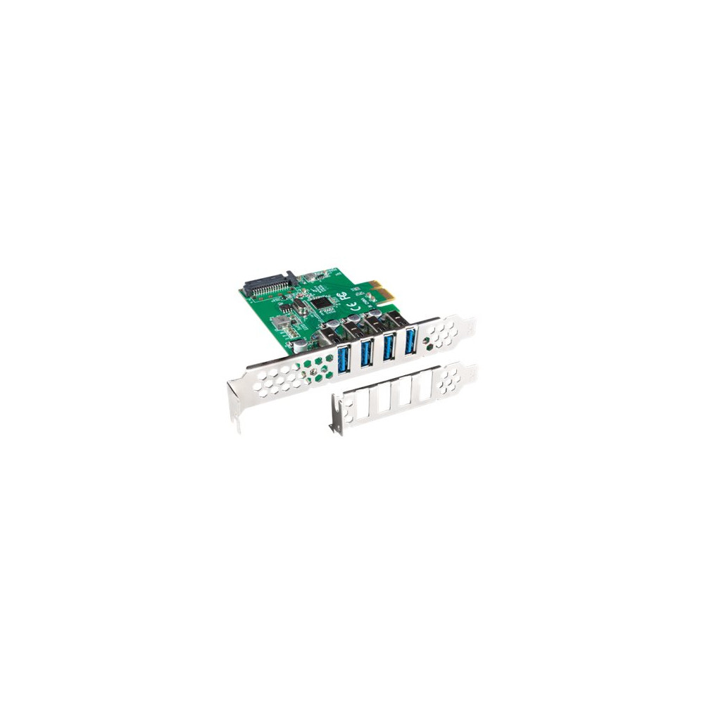 Produktbild för Lanberg PCE-US3-004 - USB-adapter - PCI Express x1 - USB 3.1 Gen 1 x 4