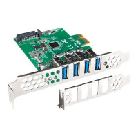 Produktbild för Lanberg PCE-US3-004 - USB-adapter - PCI Express x1 - USB 3.1 Gen 1 x 4