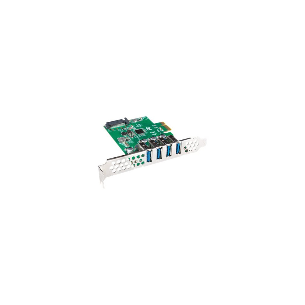 Produktbild för Lanberg PCE-US3-004 - USB-adapter - PCI Express x1 - USB 3.1 Gen 1 x 4
