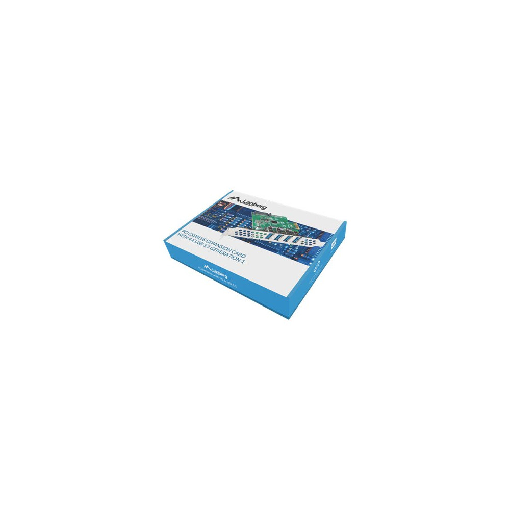 Produktbild för Lanberg PCE-US3-004 - USB-adapter - PCI Express x1 - USB 3.1 Gen 1 x 4