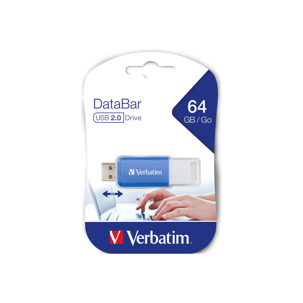 Produktbild för Verbatim DataBar - USB flash-enhet - 64 GB