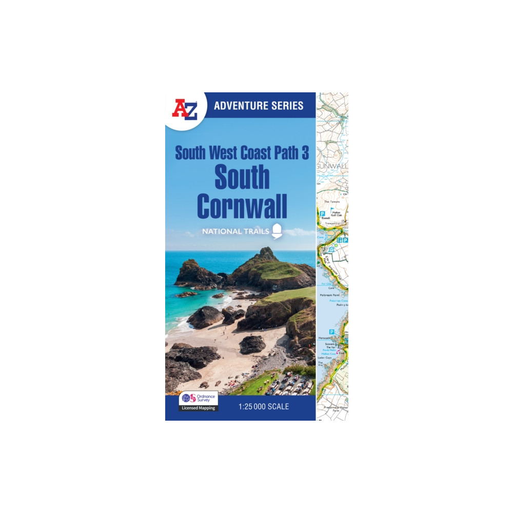 Produktbild för South West Coast Path 3 – South Cornwall (häftad, eng)