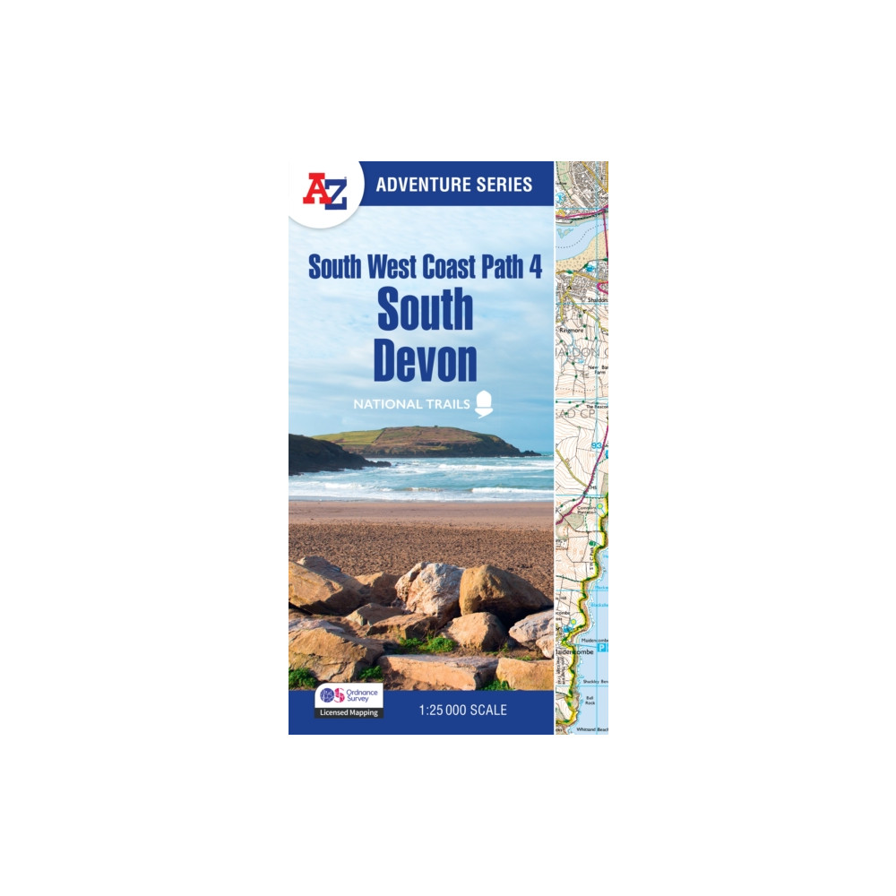 Produktbild för South West Coast Path 4 – South Devon (häftad, eng)
