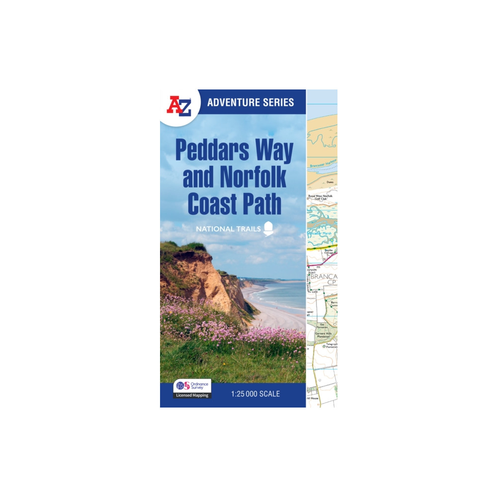 Produktbild för Peddars Way and Norfolk Coast Path (häftad, eng)