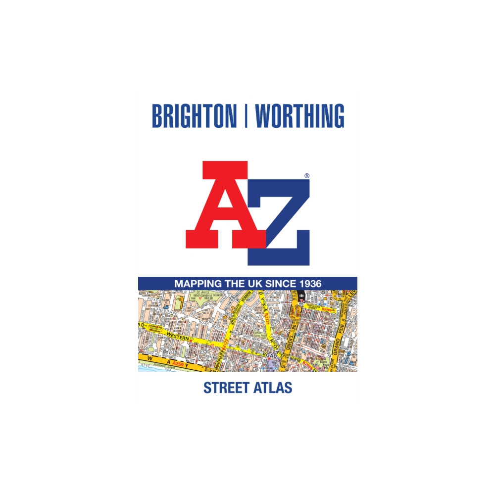 Produktbild för Brighton and Worthing A-Z Street Atlas (häftad, eng)