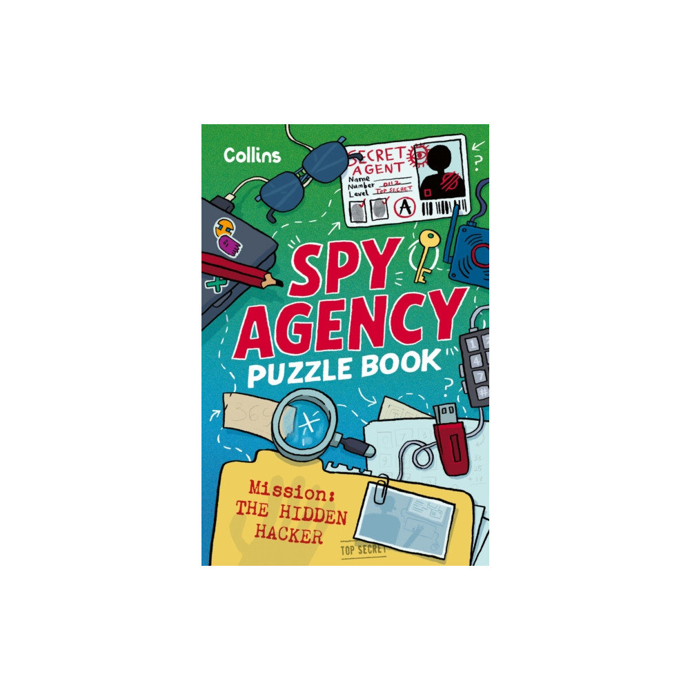 Produktbild för Spy Agency Puzzle Book – The Hidden Hacker (häftad, eng)