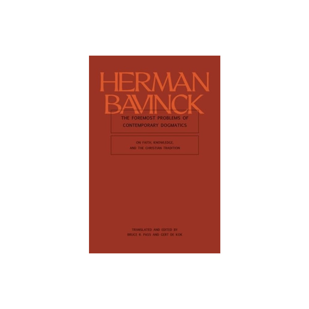 Produktbild för The Foremost Problems of Contemporary Dogmatics (inbunden, eng)