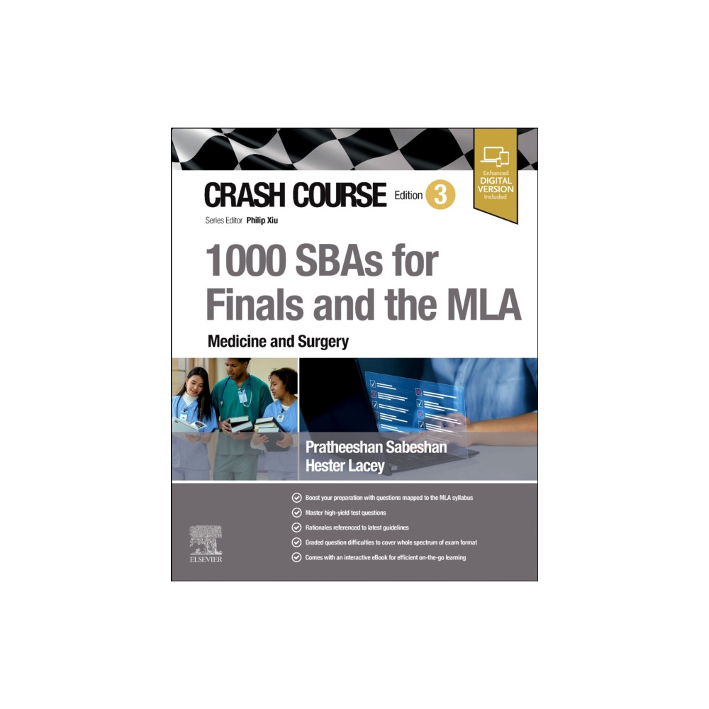 Produktbild för Crash Course 1000 SBAs for Finals and the MLA - Medicine and Surgery (häftad, eng)