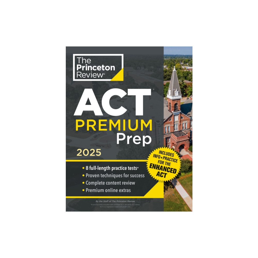 Produktbild för Princeton Review ACT Premium Prep, 2025 (häftad, eng)