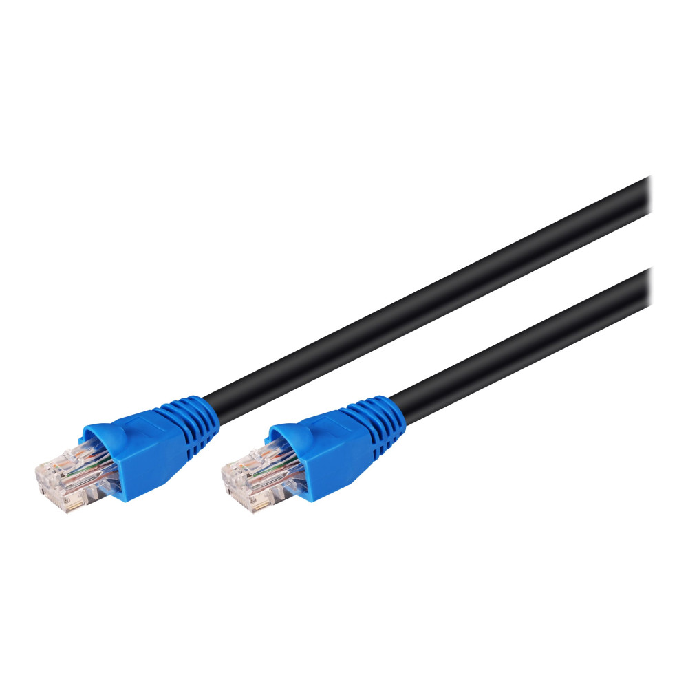 Produktbild för goobay patch-kabel - 60 m - svart