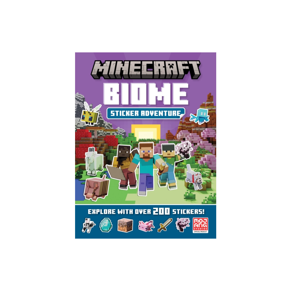 Produktbild för Minecraft Biome Adventure Sticker Book (häftad, eng)