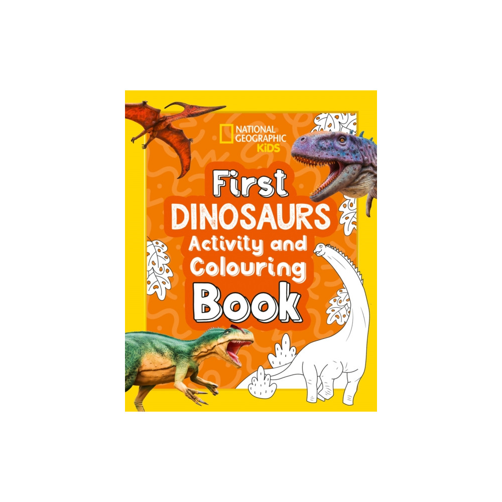 Produktbild för First Dinosaurs Activity and Colouring Book (häftad, eng)