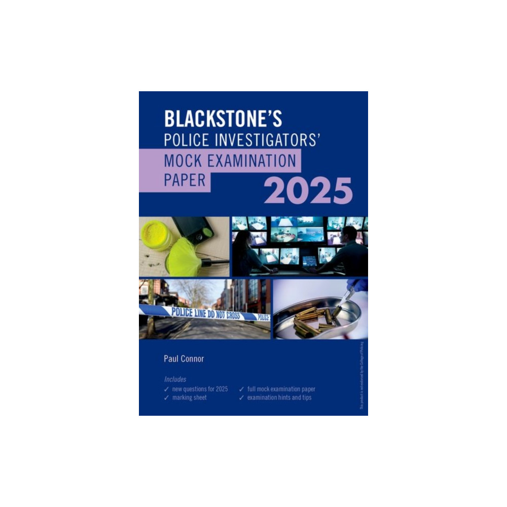Produktbild för Blackstone's Police Investigators Mock Exam 2025 (häftad, eng)