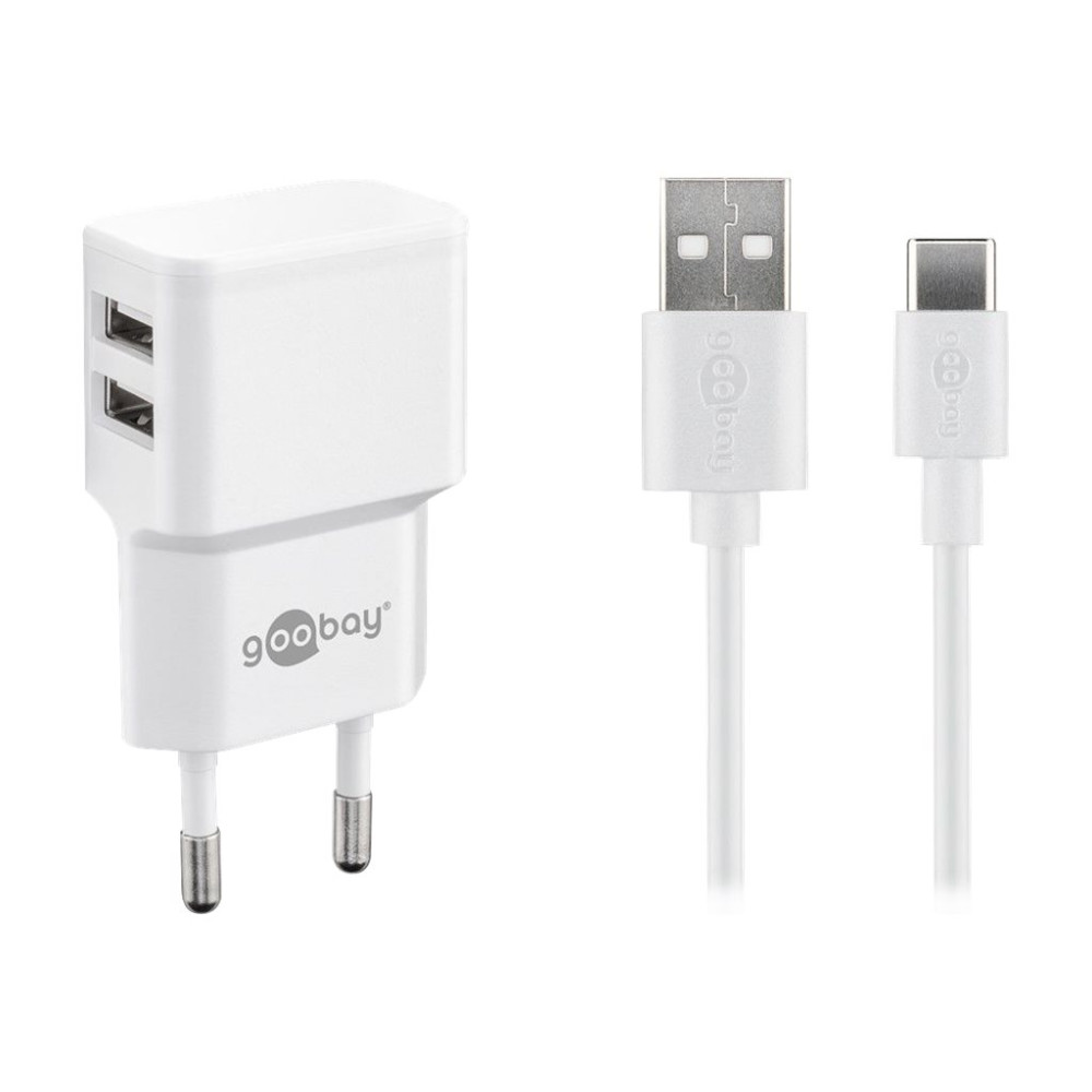 Produktbild för goobay USB-C charger set strömadapter - USB - 12 watt