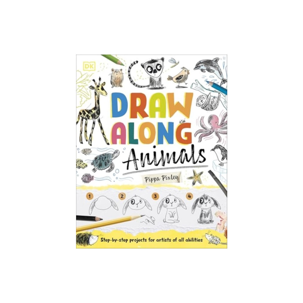 Produktbild för Draw Along Animals (häftad, eng)