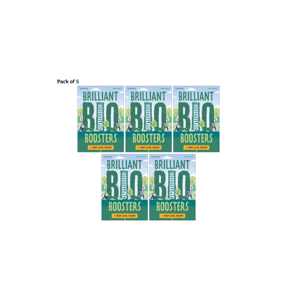 Produktbild för Read Write Inc. Fresh Start Readers: Book 16: Brilliant Bio Boosters & Next Level Escape - Pack of 5 (häftad, eng)