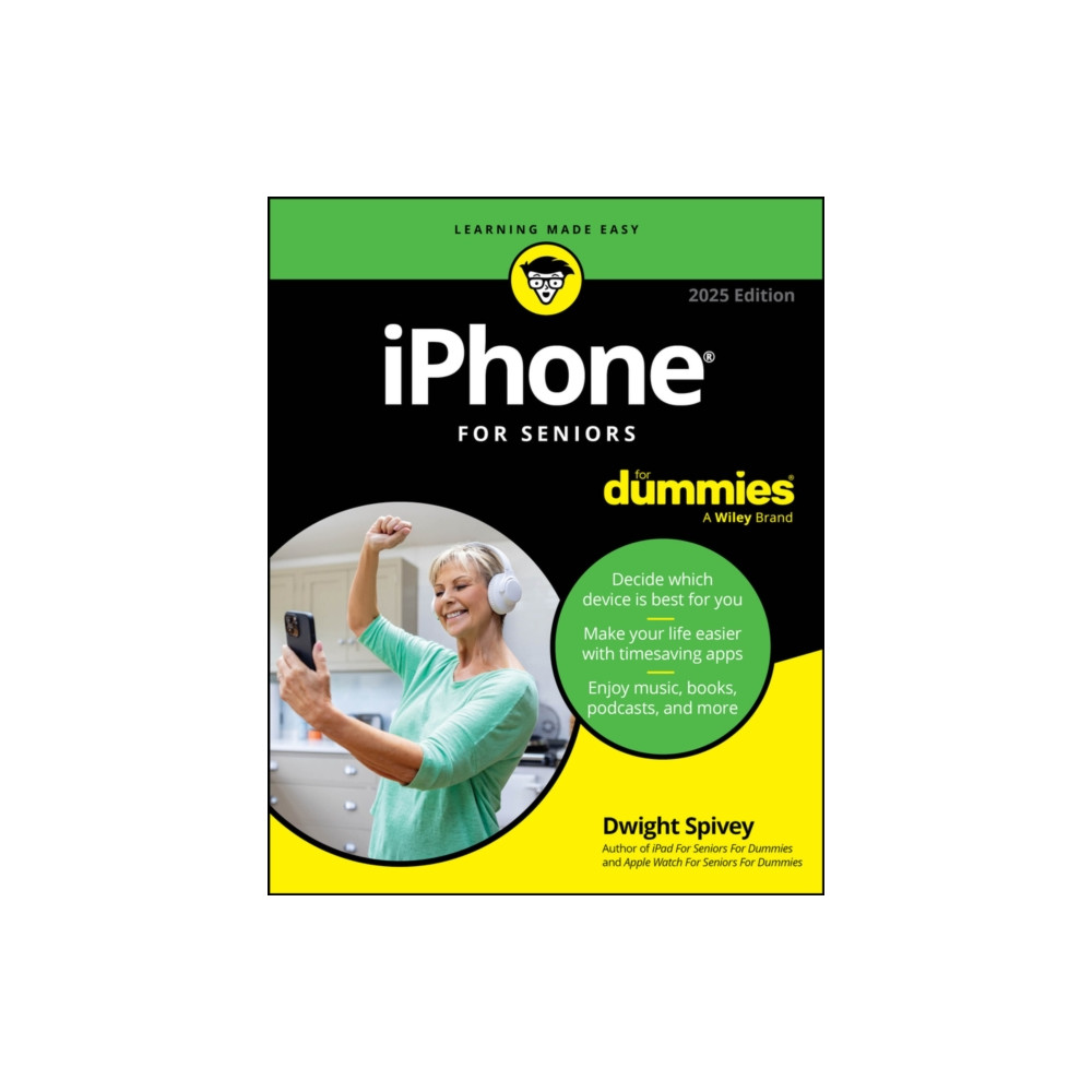 Produktbild för iPhone For Seniors For Dummies, 2025 Edition (häftad, eng)