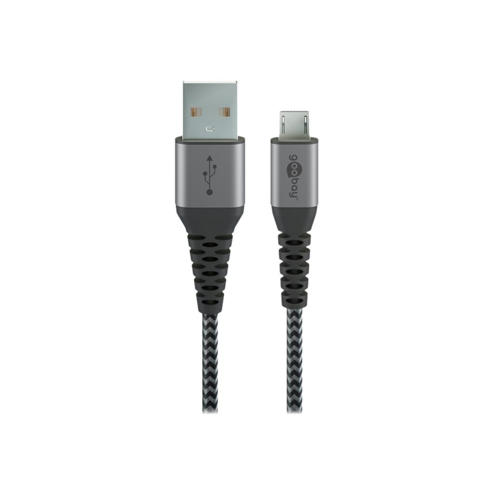 Produktbild för goobay - USB-kabel - mikro-USB typ B till USB - 1 m