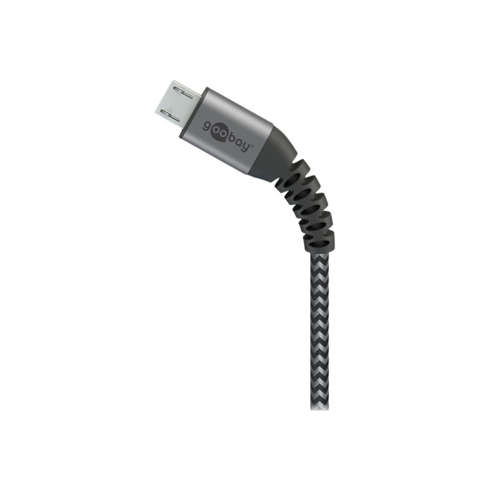 Produktbild för goobay - USB-kabel - mikro-USB typ B till USB - 1 m