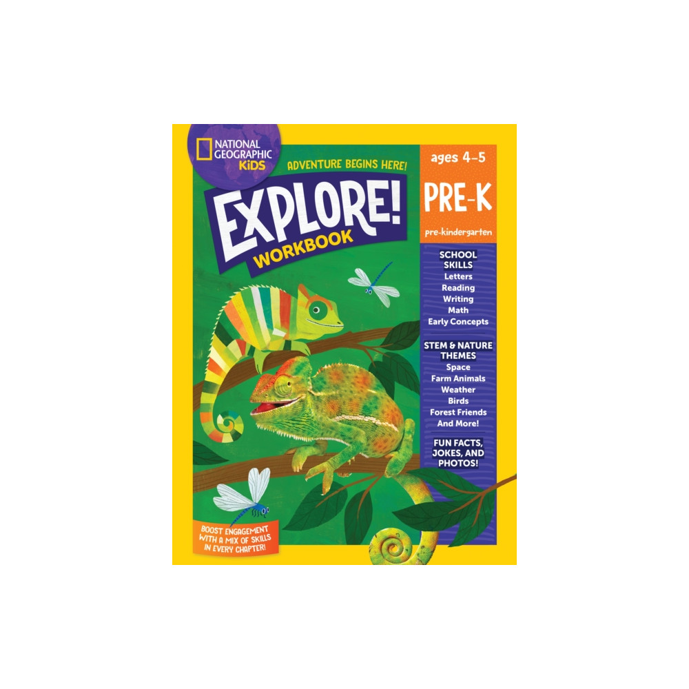 Produktbild för National Geographic Kids Explore! Workbook Pre-K (häftad, eng)