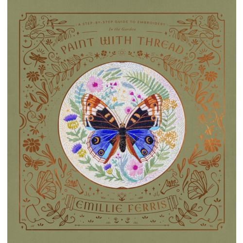 David & Charles Paint with Thread: in the Garden (inbunden, eng)