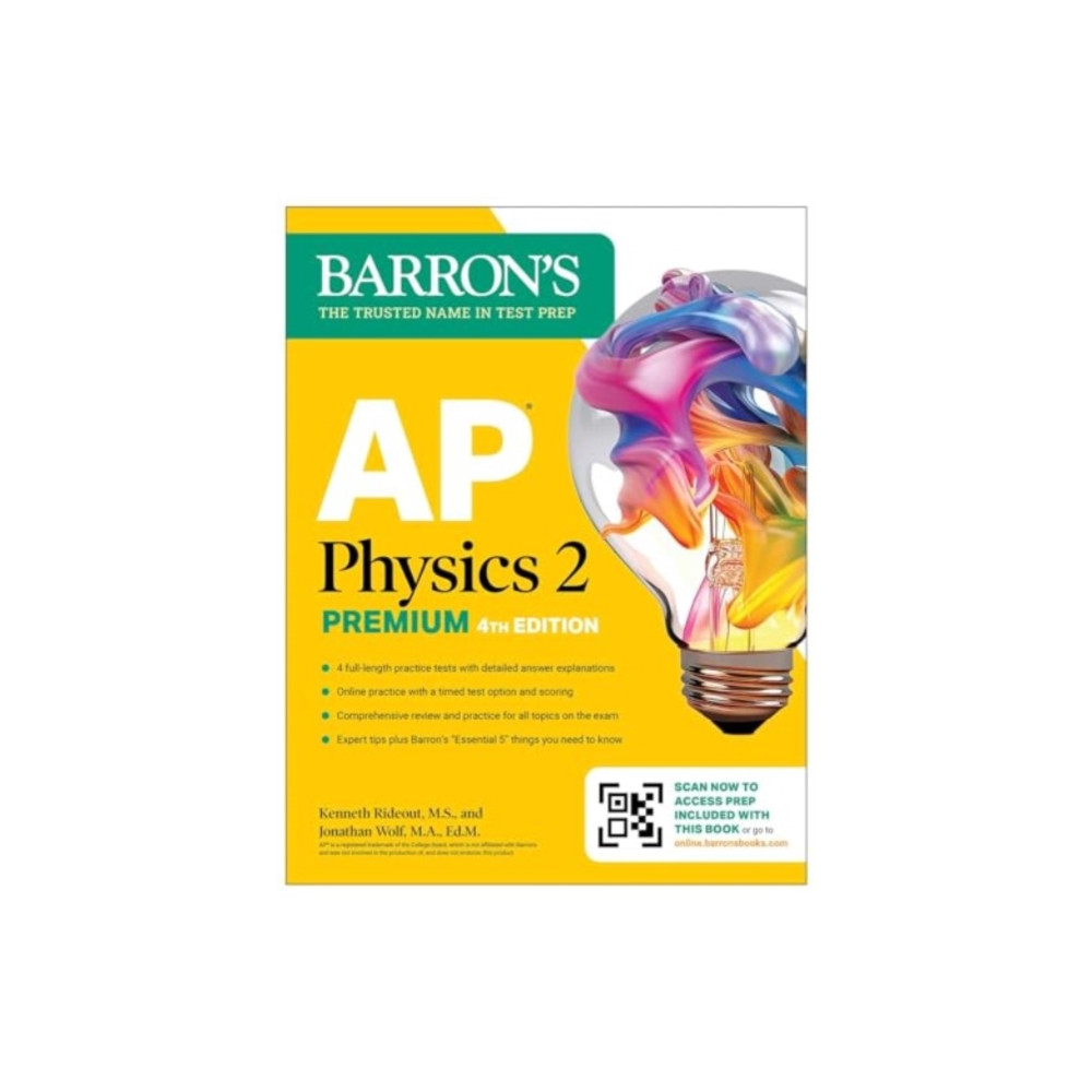 Produktbild för AP Physics 2 Premium, Fourth Edition: Prep Book with 4 Practice Tests + Comprehensive Review + Online Practice (2026) (häftad, eng)