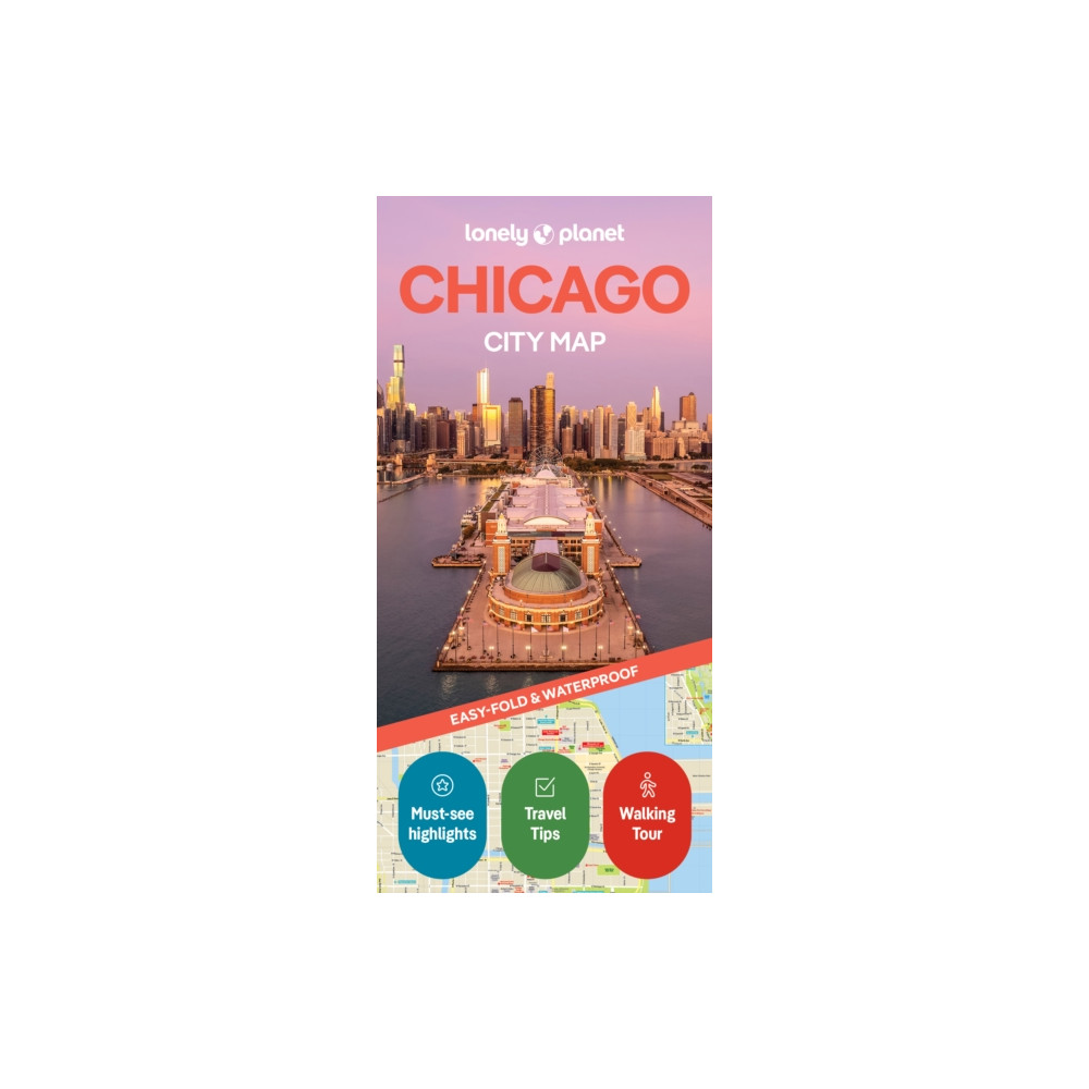Produktbild för Lonely Planet Chicago City Map
