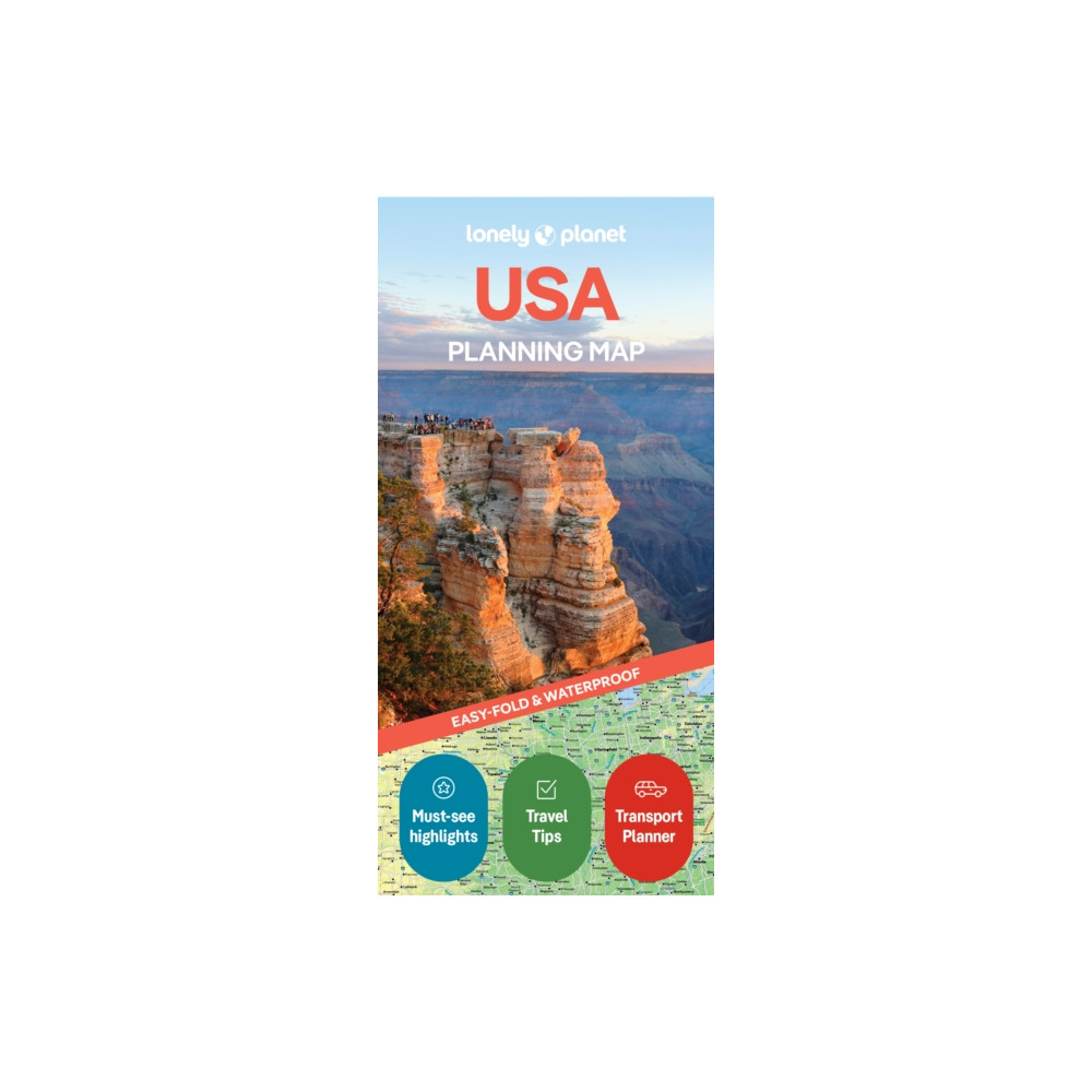 Produktbild för Lonely Planet USA Planning Map
