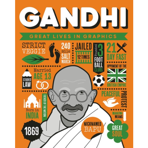 Button Books Great Lives in Graphics: Gandhi (inbunden, eng)