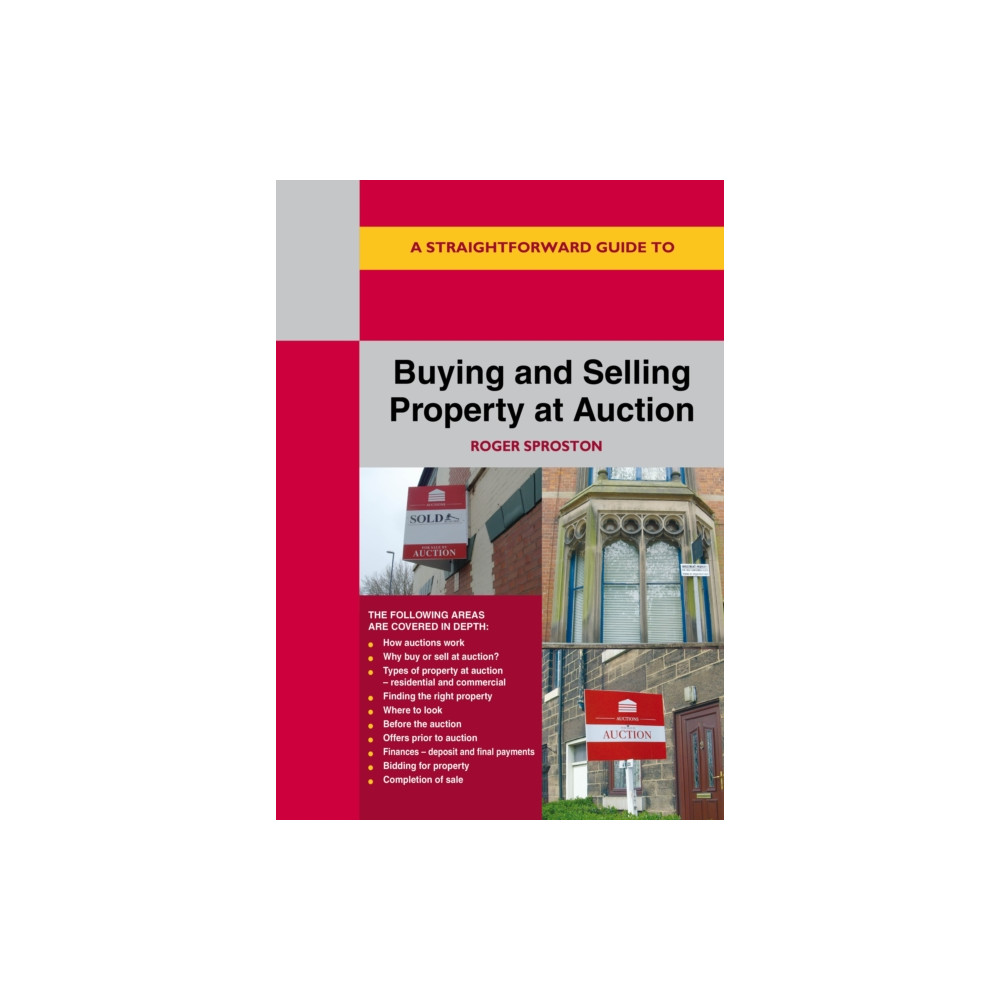 Produktbild för A Straightforward Guide to Buying and Selling Property at Auction (häftad, eng)