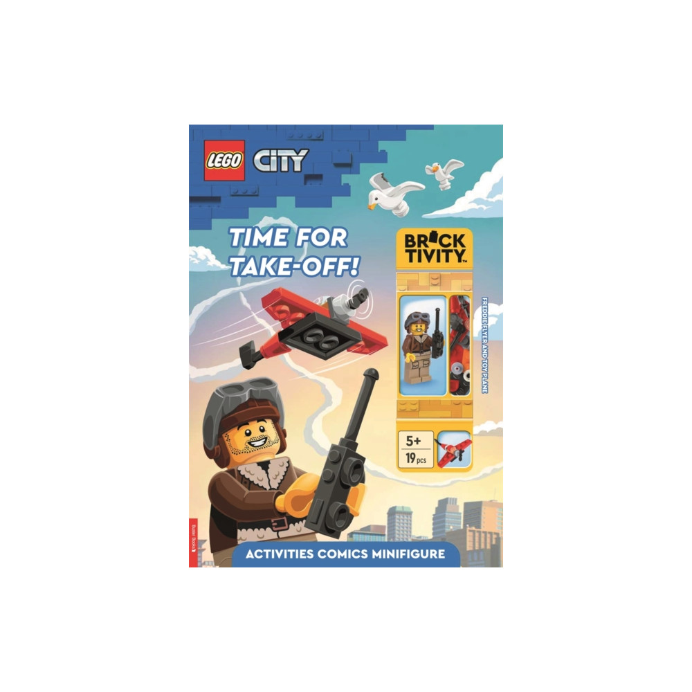 Produktbild för LEGO® City: Time for Take-Off! Activity Book (with Freddie Flyer minifigure and toy plane mini-build) (häftad, eng)