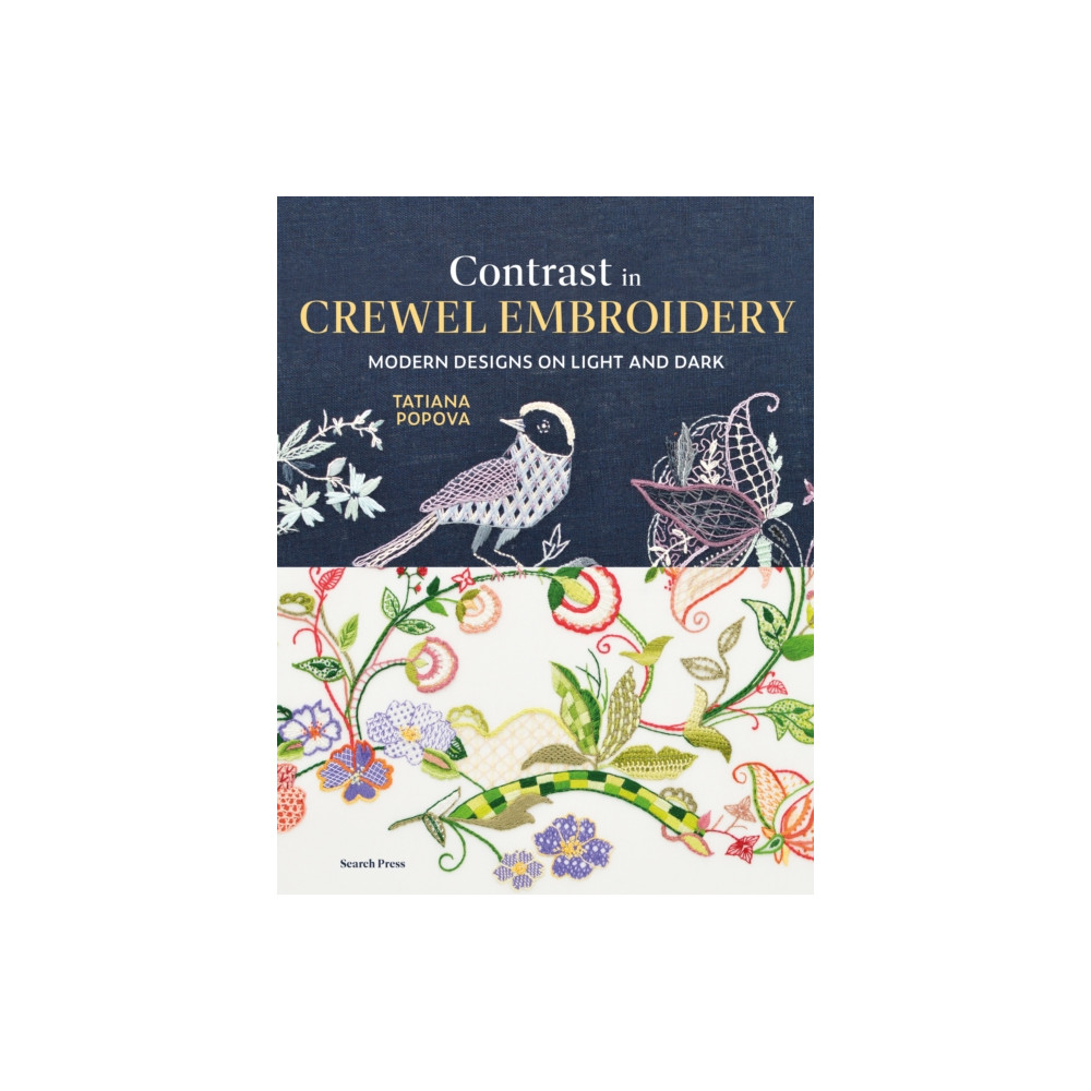 Produktbild för Contrast in Crewel Embroidery (inbunden, eng)