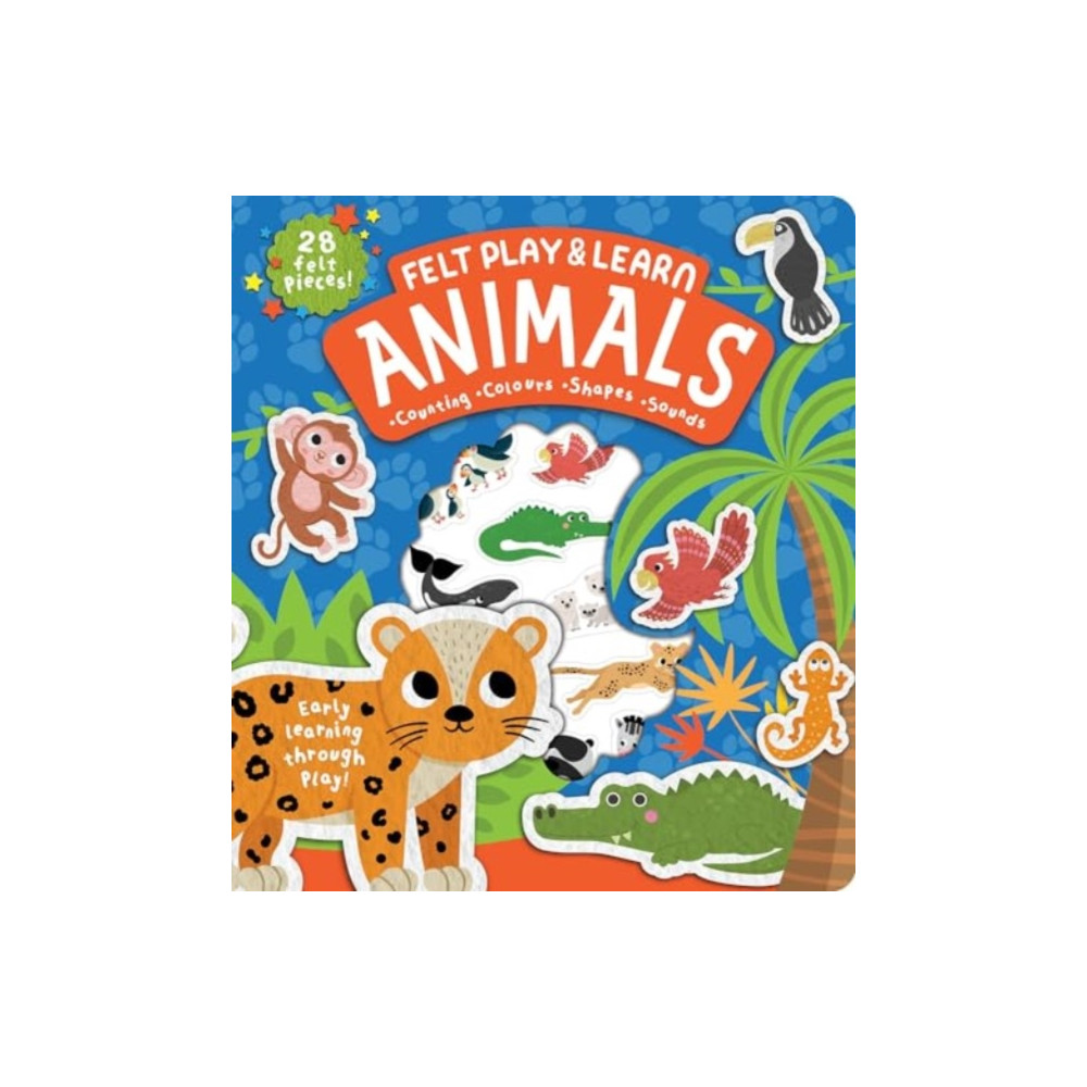 Produktbild för Felt Play & Learn Animals (bok, board book, eng)