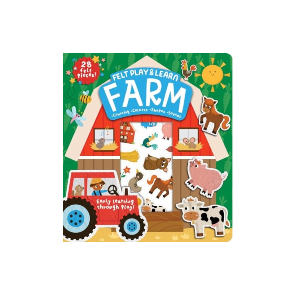 Produktbild för Felt Play & Learn Farm (bok, board book, eng)