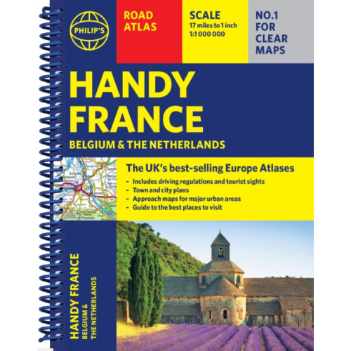 Octopus publishing group Philip's Handy Road Atlas France, Belgium and The Netherlands (bok, spiral, eng)
