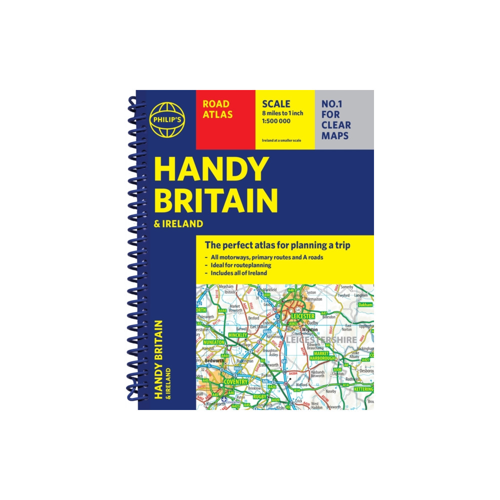 Produktbild för Philip's Handy Atlas Britain (bok, spiral, eng)