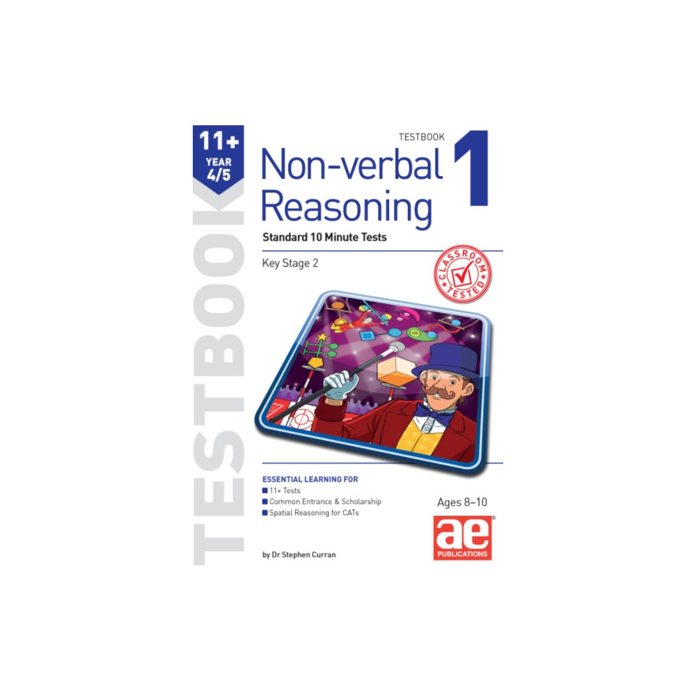 Produktbild för 11+ Non-verbal Reasoning Year 4/5 Testbook 1 (häftad, eng)