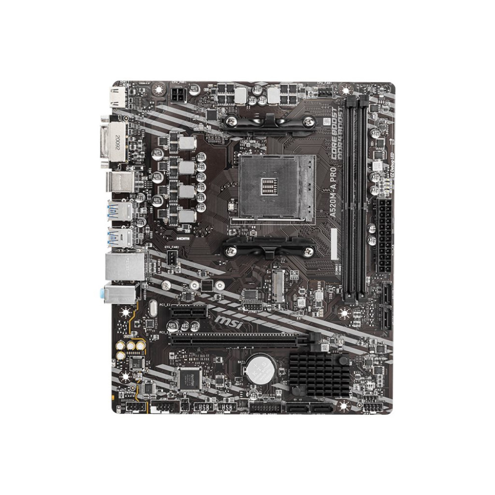 Produktbild för MSI A520M-A PRO - moderkort - micro ATX - Socket AM4 - AMD A520