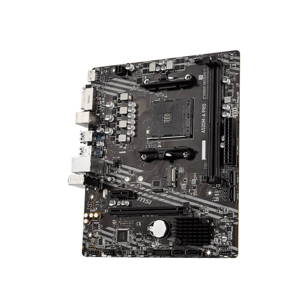 Produktbild för MSI A520M-A PRO - moderkort - micro ATX - Socket AM4 - AMD A520