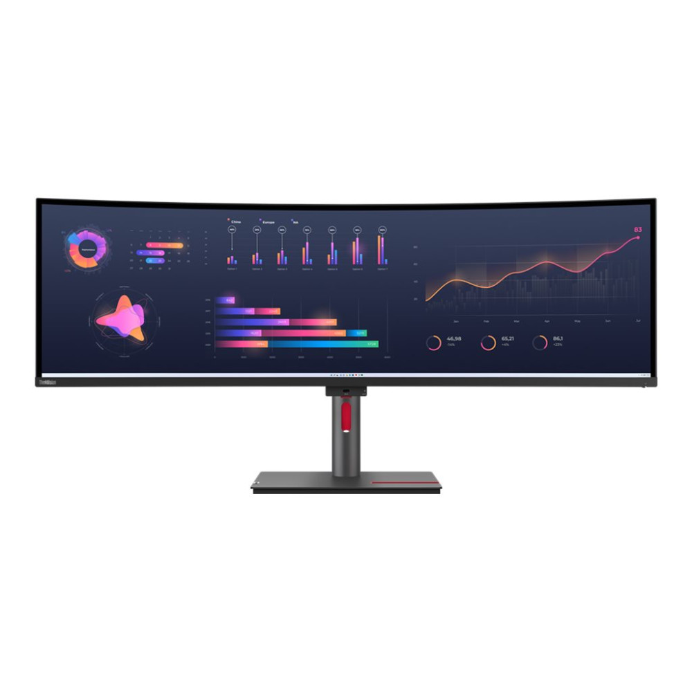 Produktbild för Lenovo ThinkVision P49w-30 - LED-skärm - böjd - 49" - HDR