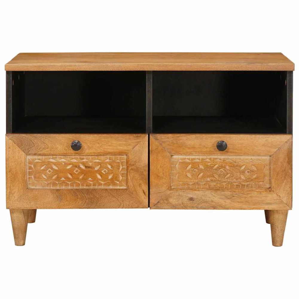 Produktbild för TV Enheter med låda Ljusbrun 70 x 33 x 46 cm Konstruerat trä