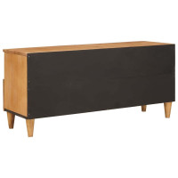 Produktbild för TV-skåp med låda med hylla 100 x 33 x 46 cm Massivt mangoträ