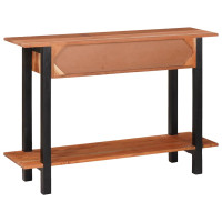 Produktbild för Konsolbord med låda med hylla Brun och svart 110 x 30 x 75 cm