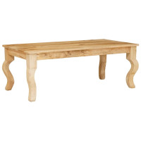 Produktbild för Kaffeebord Brun 110 x 55 x 40 cm Massivt mangoträ