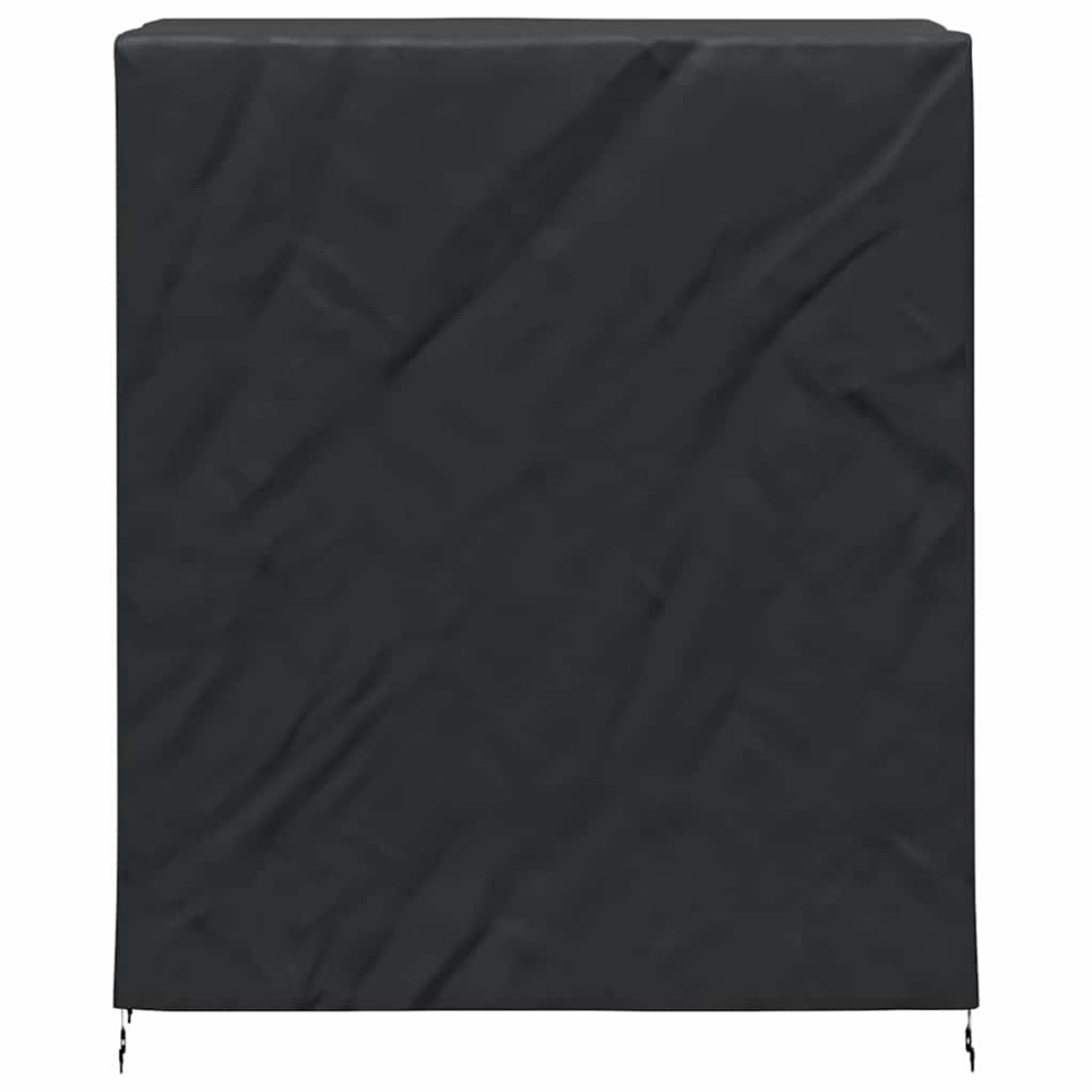 Produktbild för Pingpongbordskåpa Enfärgad Svart 165 x 70 x 185 cm tyg