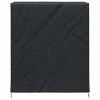 Produktbild för Pingpongbordskåpa Enfärgad Svart 165 x 70 x 185 cm tyg