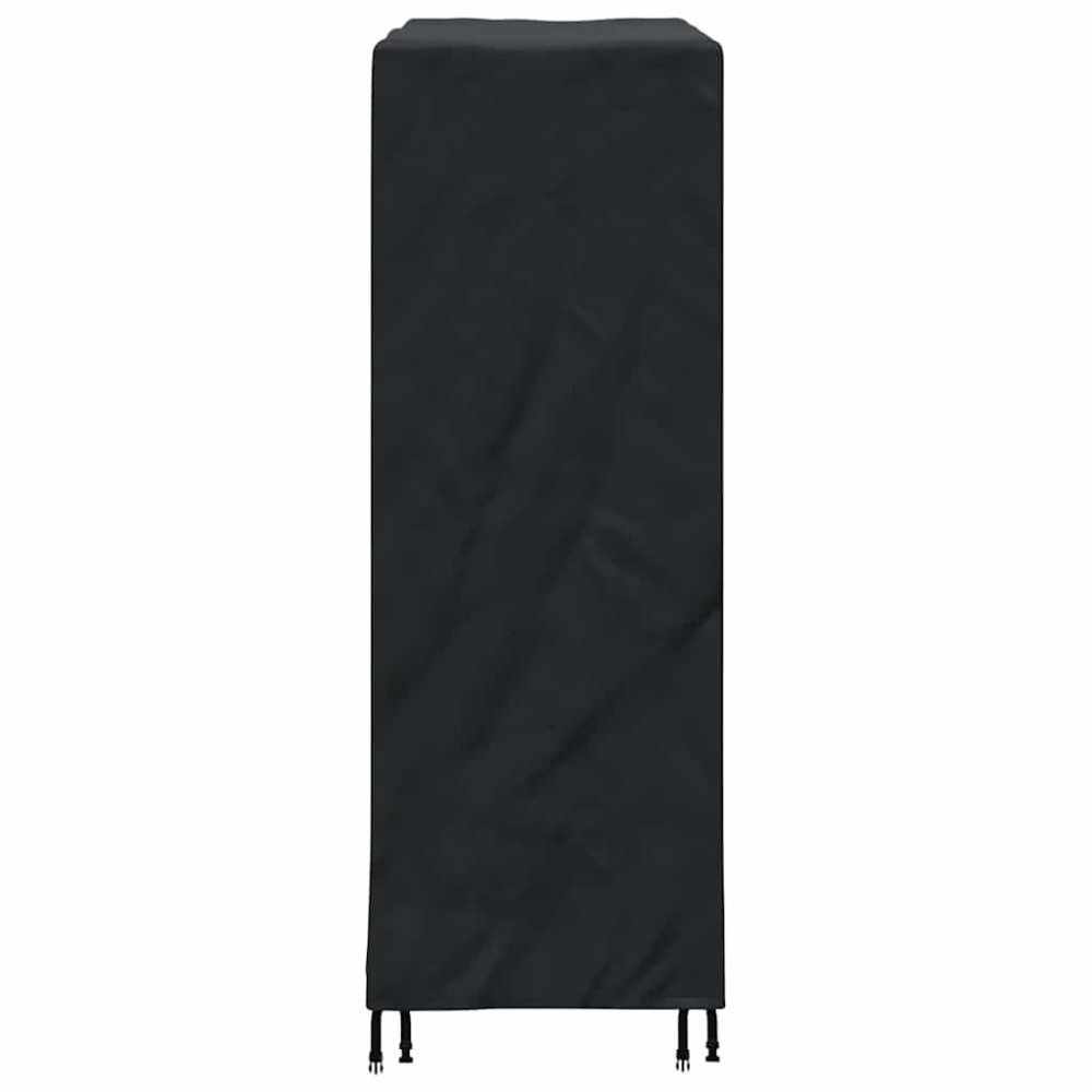Produktbild för Pingpongbordskåpa Enfärgad Svart 165 x 70 x 185 cm tyg