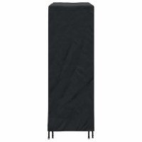 Produktbild för Pingpongbordskåpa Enfärgad Svart 165 x 70 x 185 cm tyg