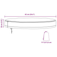 Produktbild för Utebordsskydd Svart 62 x 62 x 10 cm 210D Oxford Tyg